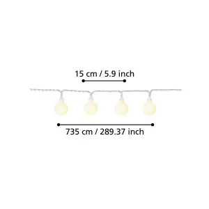 EGLO Libisa LED Outdoor 7 Meter Fairy Lights