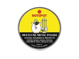 Hotspot HS240015 Multi-Use Metal Polish 165ml Tin HOTHS240015