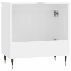 Berkfield Bathroom Cabinet White 58x33x60 cm Engineered Wood