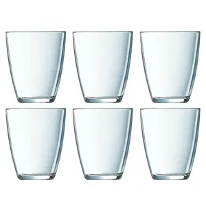 URBNLIVING 10cm Height Set of 6 Glassware Drinking Glass 310ml