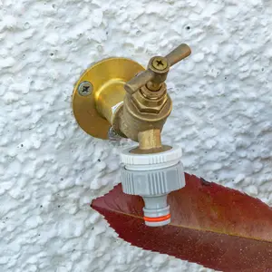 garden watering outdoor tap threaded adaptor to fit 3/4" bsp or 1" bsp tap,universal hose connection