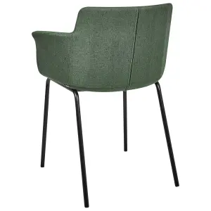 Set of 2 Dining Chairs BELFIELD Green