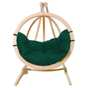 Globo Hammock Single Seater Chair Set - Verde