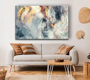 Ash And Fire Pastels Canvas Print Wall Art - Medium 20 x 32 Inches