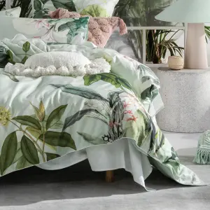 Linen House Glasshouse Botanical 100% Cotton Duvet Cover Set