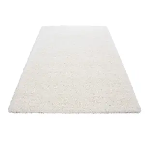 Abaseen 80x150 cm Cream Thick Pile soft Shaggy Modern Rug