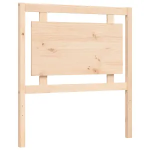 Berkfield Bed Frame with Headboard 90x200 cm Solid Wood