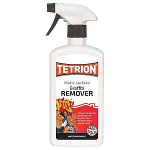 Tetrion Multi Surface Graffiti Paint Remover Trigger Spray 500ml x4