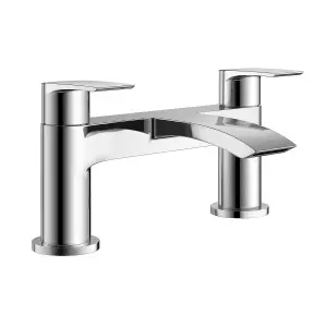 Nes Home Libra Waterfall Basin Mono Tap & Bath Filler Mixer Tap Chrome