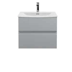 Urban 610 mm Wall Hung Single Vanity Unit Grey