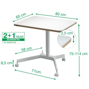 Leitz Ergo Electric Sit & Standing Desk Adjustable Movable Home Office Compter Laptop Table Workstation