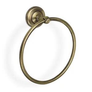 Tobey Towel Ring Aged Brass