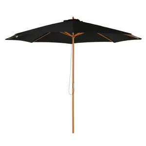 Lakewood 300cm Market Parasol Black