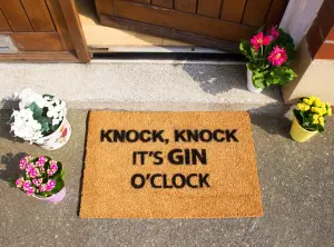 Knock Knock It's O'Clock Doormat