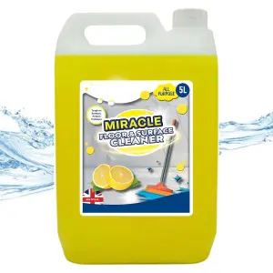 1 x All Purpose Lemon Floor Surface Cleaner Concentrated Formula Ideal For Hard Floors