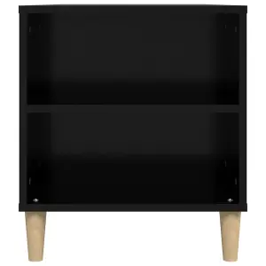 Berkfield TV Cabinet Black 102x44.5x50 cm Engineered Wood