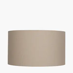 40cm Taupe Table Lampshade Drum Cream Floor Lamp Shade