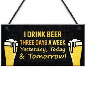 Funny Bar Sign Hanging Wall Sign Man Cave Plaque Gift For Men Gift