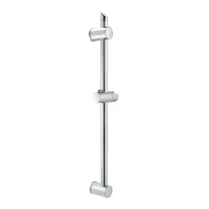 ENKI, S08, Shower Slider Riser Rail, Riser includes Shower Head Holder Bar and Shower Pole for Shower Head, Durable Chrome Finish