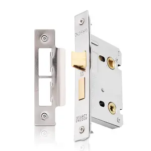 XFORT Polished Chrome Bathroom Lock 65mm