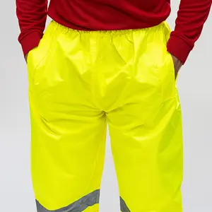 Timco - Hi-Visibility Elasticated Waist Trousers - Yellow (Size X Large - 1 Each)