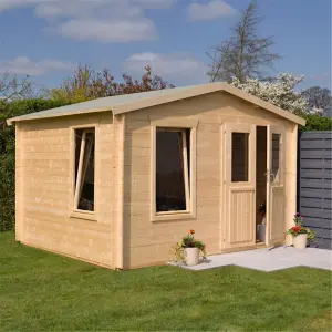 11 x 10 Retreat Apex Log Cabin (19mm Wall Thickness)