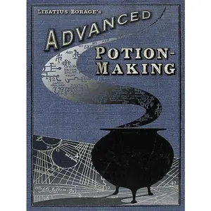 Harry Potter Potion Making Framed Canvas Print Blue/Black (60cm x 80cm)