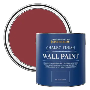 Rust-Oleum Empire Red Chalky Wall & Ceiling Paint 2.5L