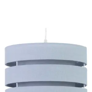 Trio Light Grey Pendant Light shade (D)35cm