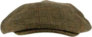 Jack Pyke Junior Wool Blend Flat Cap, Brown / Small/Medium