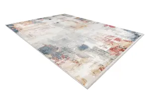 DISTIN 0144B white / rose / powder modern carpet - Abstraction, vintag 120x170 cm