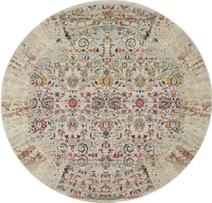 Ivory Rug, Traditional Luxurious Rug, Floral Rug, Stain-Resistant Persian Rug for Bedroom, & Dining Room-239cm X 300cm