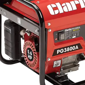 Clarke PG3800A EURO5 3kVA 230V Open Frame Petrol Generator