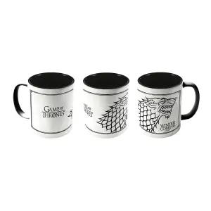 Game Of Thrones Stark Mug White/Black (One Size)