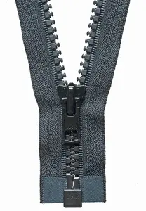 HYV/W O/E ZIP 56CM - Vislon Heavyweight Open End Zip: 56cm: Black - YKK