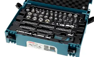 Makita 120PC General Maintenance Kit Spanner Socket Mechanics Screwdriver Set