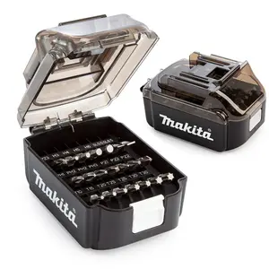 Makita 42 Piece Screwdriver Drill Bit Sets BL1850 Battery Shaped Bit Holder Set