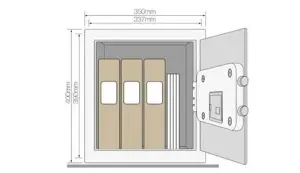 Yale Maximum Security Fingerprint Safe Large - YSFM/400/EG1