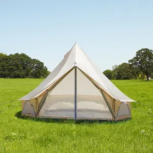 4m Bell Tent - Oxford Ultralite 100 - Sandstone