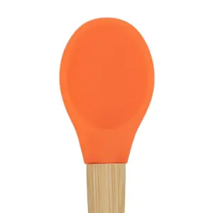 Tiny Dining - Children's Bamboo Silicone Tip Spoon - Orange