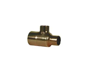 Copper End feed Reducing Tee (Dia) 22mm x 15mm x 22mm