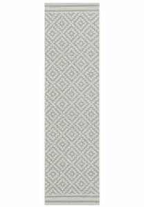 Grey Outdoor Rug, Geometric Stain-Resistant Rug For Patio Decks Garden Balcony, 4mm Modern Outdoor Rug-200cm X 290cm