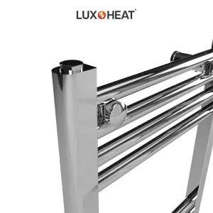 Towel Radiator Rail 800 x 400 for Central Heating with Chrome Finish