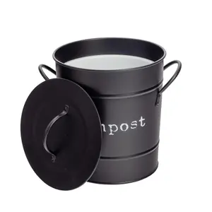 Harbour Housewares - Vintage Metal Kitchen Compost Bin