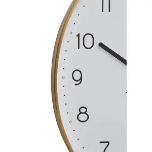 Interiors by Premier Elko Oval Wall Clock with Gold Finish