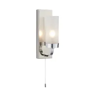 ForlÃ¬ Bathroom Wall Lamp Chrome Plate & Frosted Glass IP44