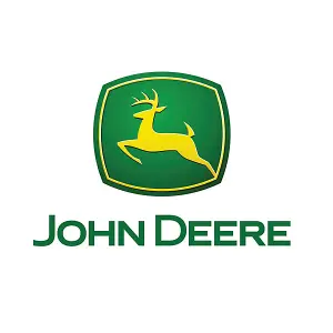 John Deere Fabric Work Belt Metal Buckle