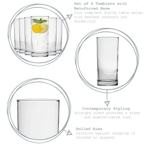 Argon Tableware Classic Highball Glasses - 295ml - Pack of 6