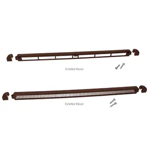 Simon Framevent Trickle Vent (3 Pack) - 3180EA (400mm), Brown