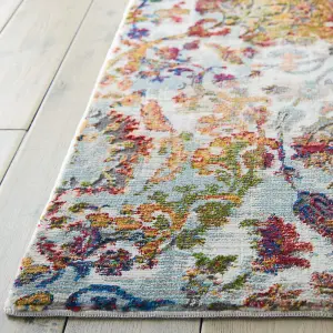 IvoryOrange Traditional Easy to Clean Floral Rug For Dining Room Bedroom And Living Room-160cm X 229cm